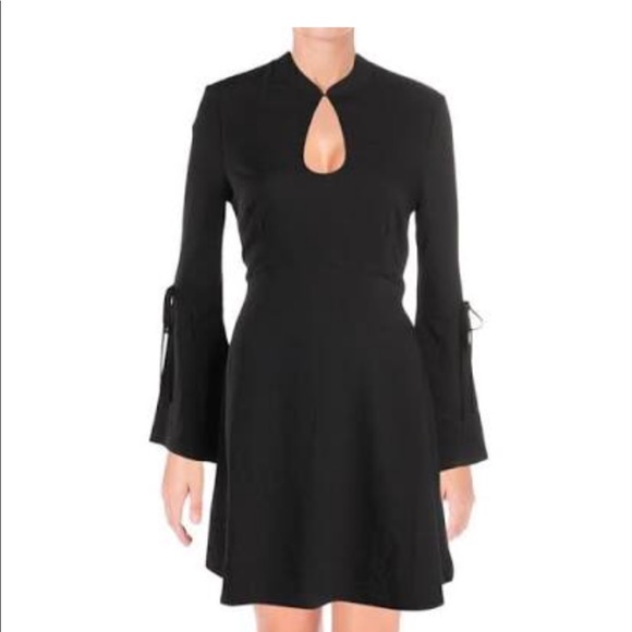 ECI Dresses & Skirts - Key hole Knee length black dress